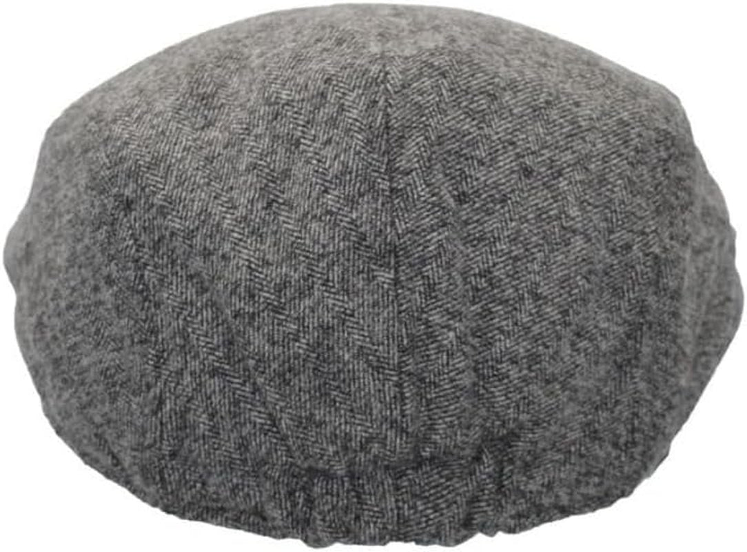 - Wool Blend Fitted Ivy Flat Cap-Gennys fashion