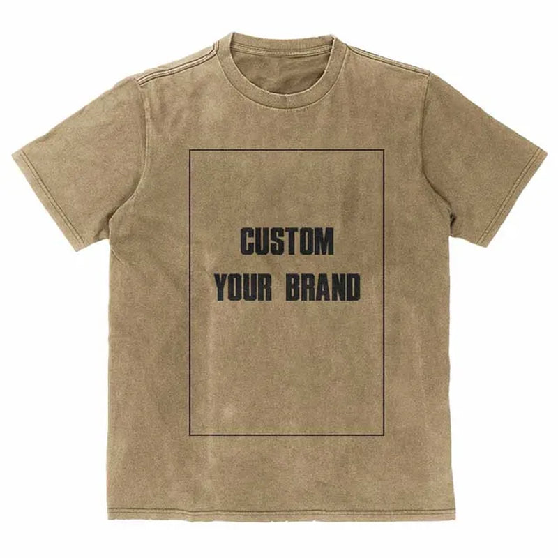 Hiphop T Shirt Streetwear DTG Custom Graphics Cotton Men Oversize Harajuku Men Vintage Custom Short Sleeves-Gennys fashion