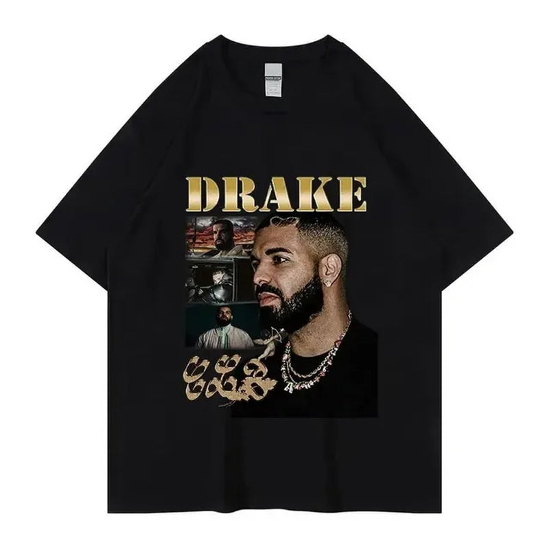 Rapper Drake for All the Dogs Album Tee Print T Shirt Men Women Cotton Hip Hop Short Sleeve T-Shirt Trend Tshirts Clothes Tops-Gennys fashion