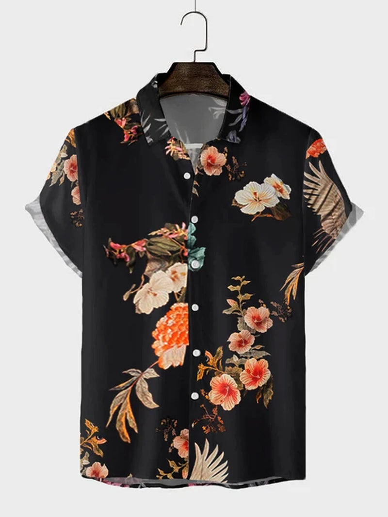 Hawaiian Shirt for Mens 2023 3D Print Short Sleeve Blouse Beach Holiday Top Tee Summer Oversized Men'S Clothing Camisa Masculina-Gennys fashion