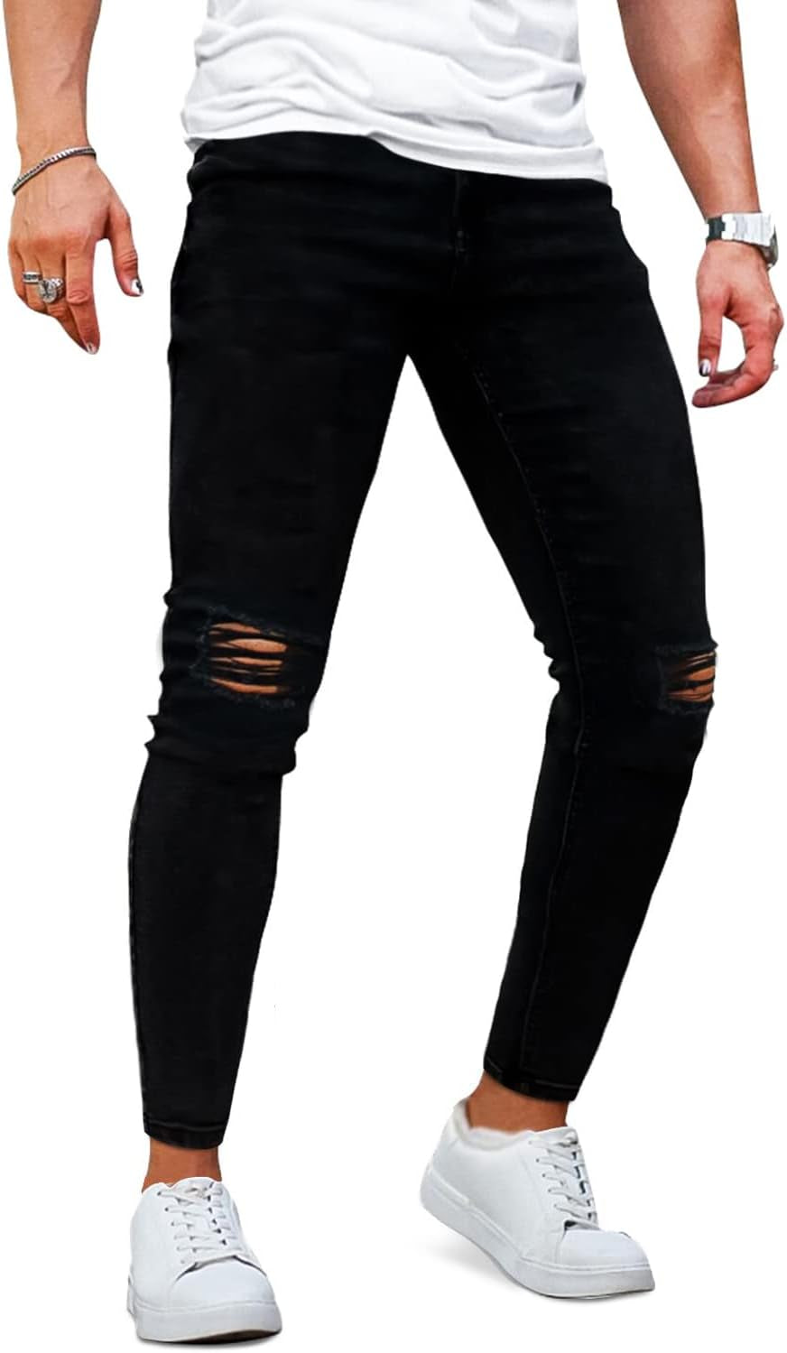 Men's Ripped Skinny Jeans