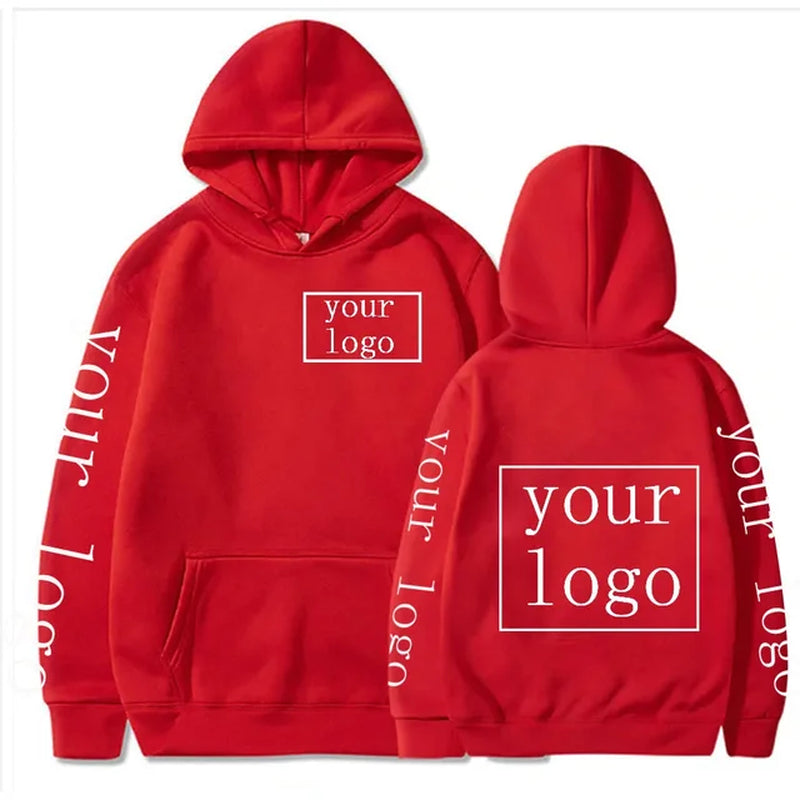 2023 Style Custom Hoodie Diy Text Couple Friends Family Logo Image Print Clothing Custom Sports Leisure Sweater Size Xs-4Xl-Gennys fashion