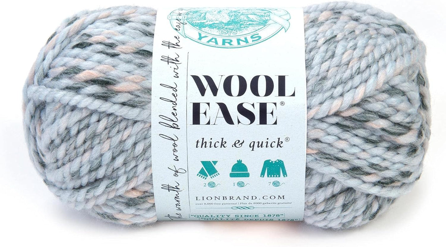 Company 640-548 Wool-Ease Thick & Quick Yarn, Arctic Ice-Gennys fashion