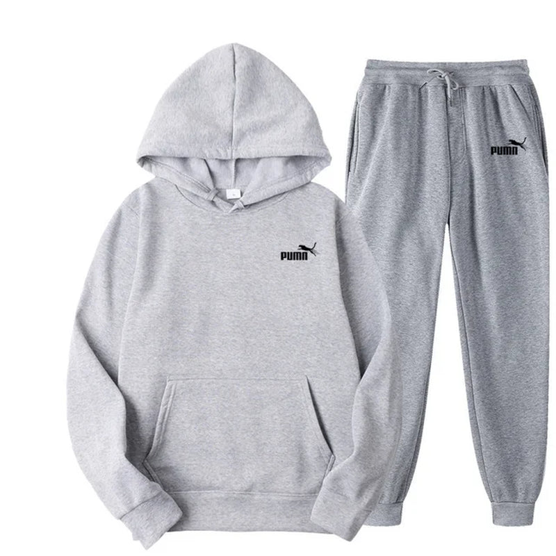 Men'S Hooded Sweatshirts and Women Pants Casual Men'S Tracksuit Sportswear Autumn Winter Men Suit Men'S Clothing Leisure Pumn-Gennys fashion