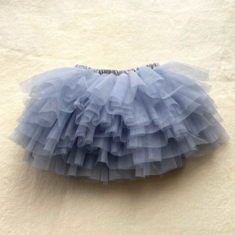 Fashion Baby Girls Tutu Fluffy Skirt Princess Ballet Dance Tutu Mesh Skirt Kids Cake Skirt Cute Girls Clothes-Gennys fashion