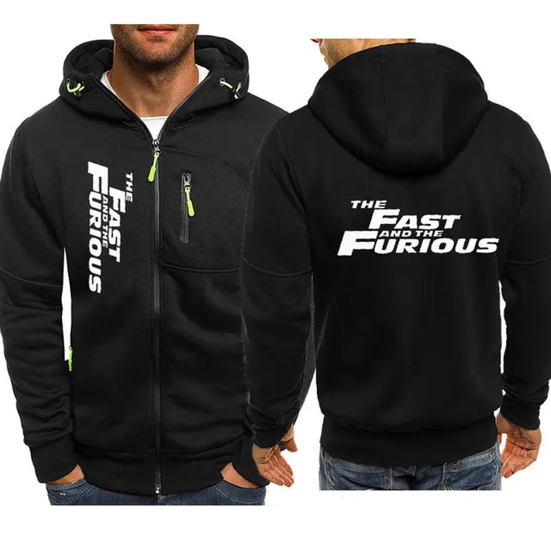 Fast and Furious Hoodies Jacket Fashion New Man'S Hoodied Comfortable Zipper Casual Sweatshirts Fleece Hoodies Jacket Hoodie-Gennys fashion