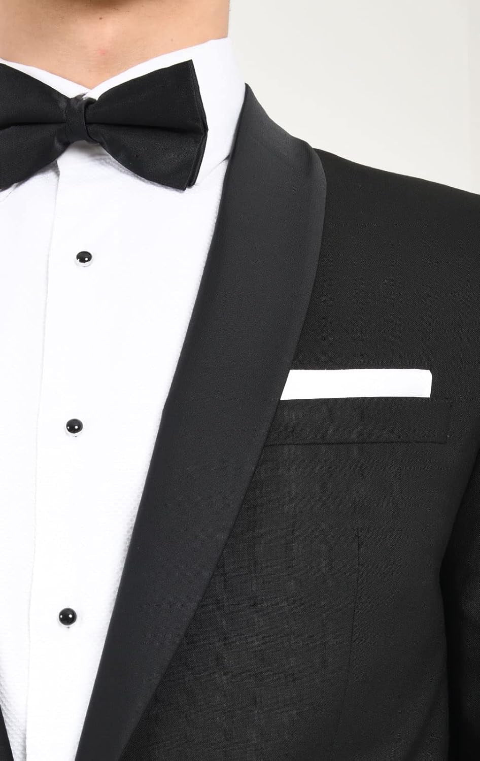 Mens Black Tuxedo Dinner Jacket Regular Fit Shawl Lapel-Gennys fashion