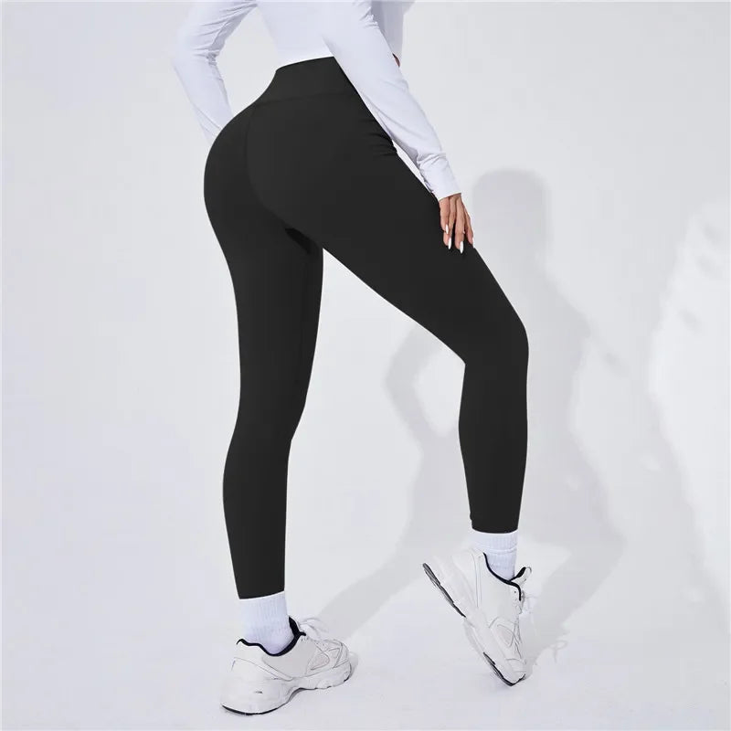 High Waist Yoga Warm Leggins Sports Tights Thermal Woman Running Pants Sexy Butt Lifting Leggings Push up Panties Gym Fitness-Gennys fashion