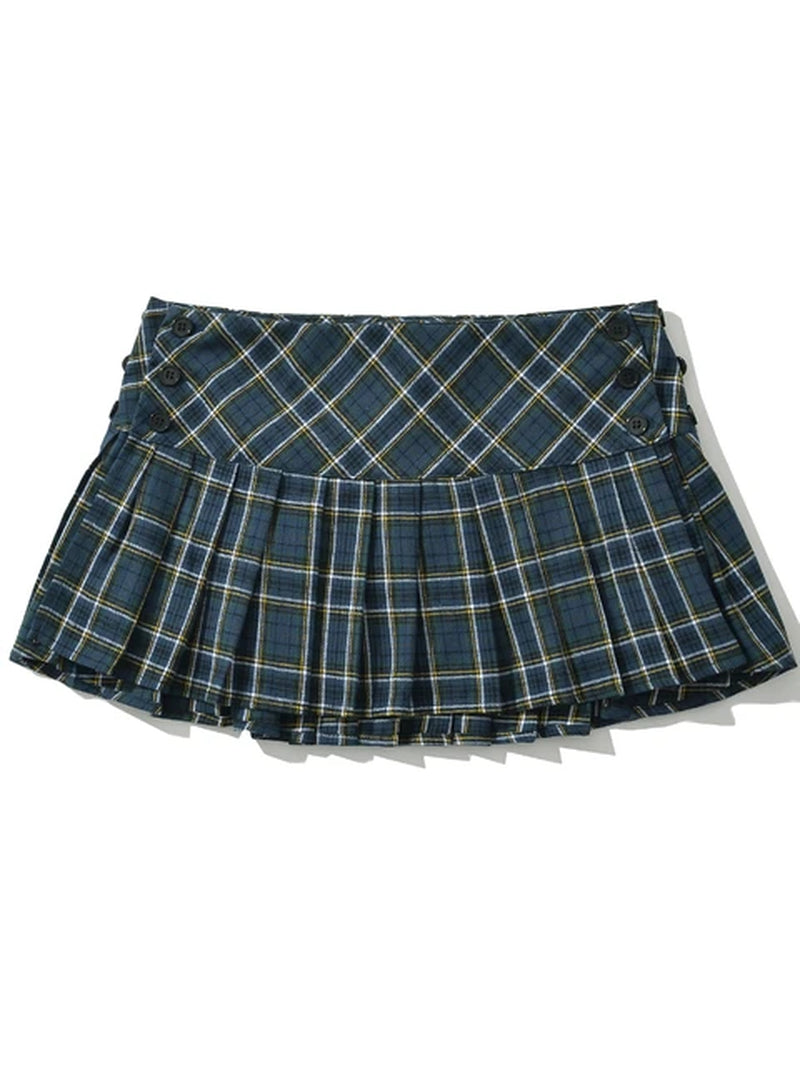 Women’s Plaid Pleated Mini Skirt