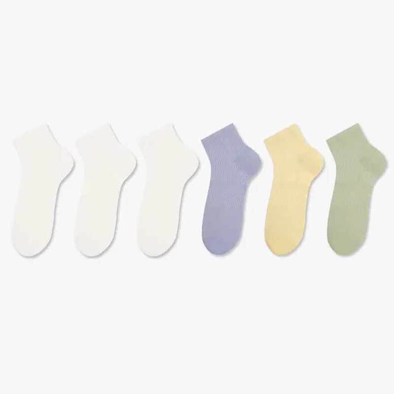 HA WA 6Pairs/Lot New Cotton Socks Women Spring Summer Thin Cotton Breathable Low-Top Short Tube Socks-Gennys fashion