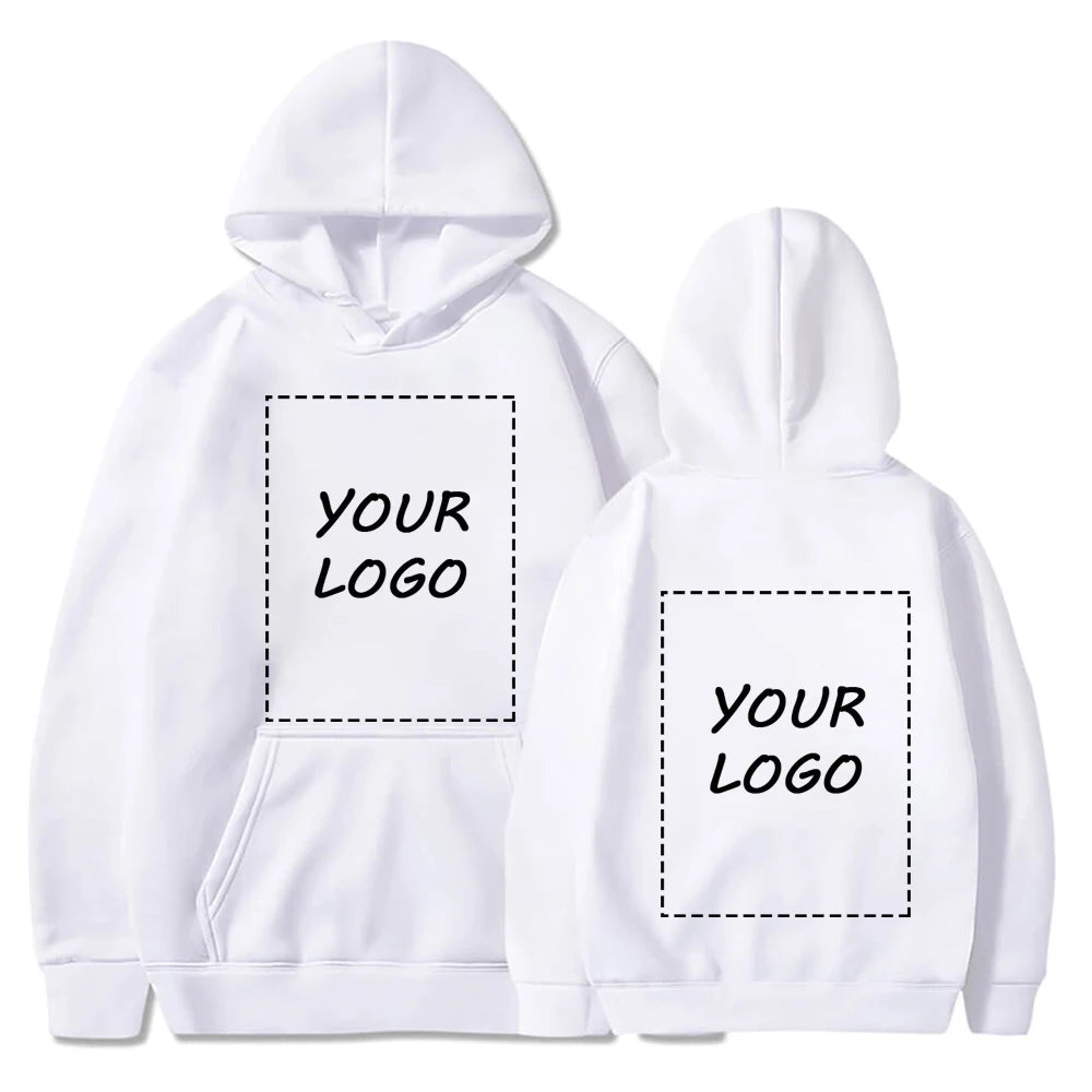 Custom LOGO Hoodies Diy Text Couple Friends Family Design Image Print Clothing Sports Leisure Harajuku Sweater Size M-4XL-Gennys fashion