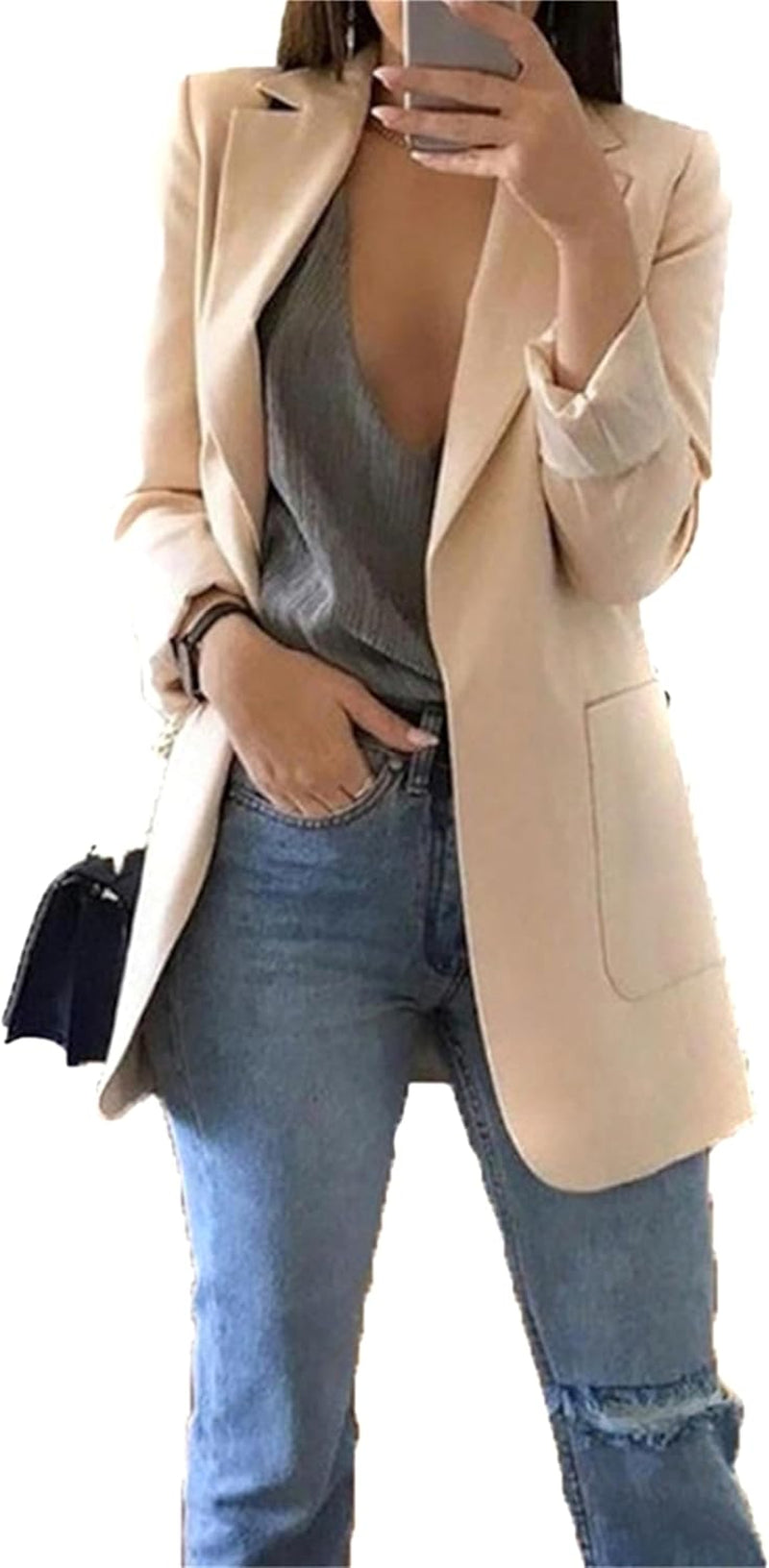 Women's Casual Open Front Blazer