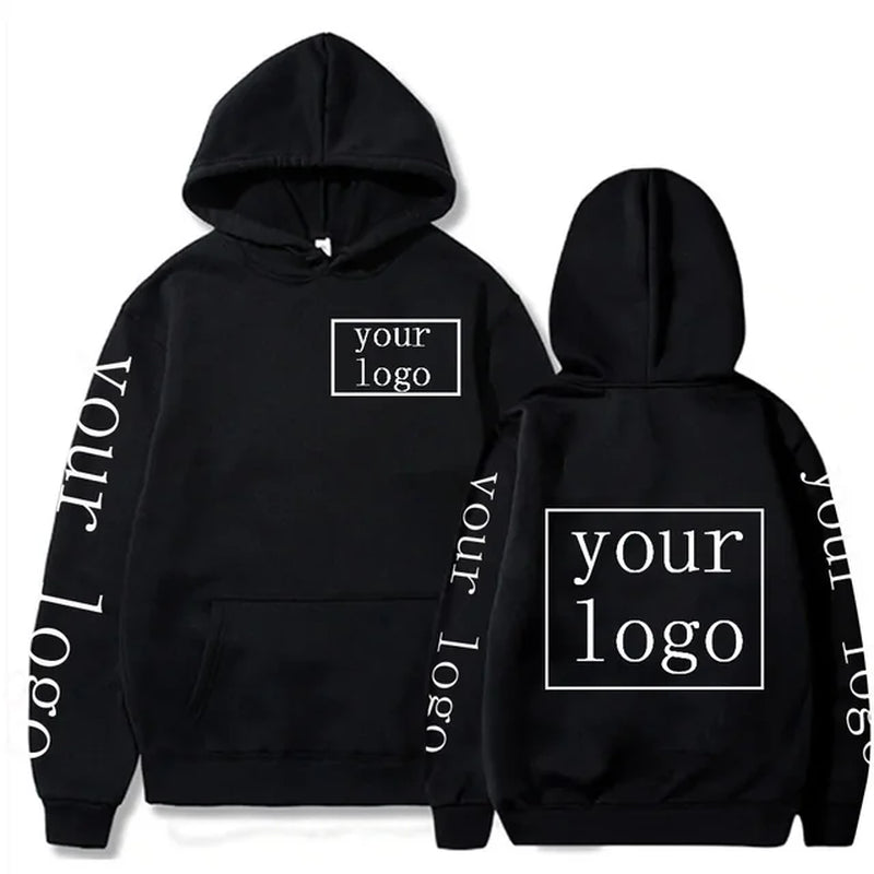 2023 Style Custom Hoodie Diy Text Couple Friends Family Logo Image Print Clothing Custom Sports Leisure Sweater Size Xs-4Xl-Gennys fashion