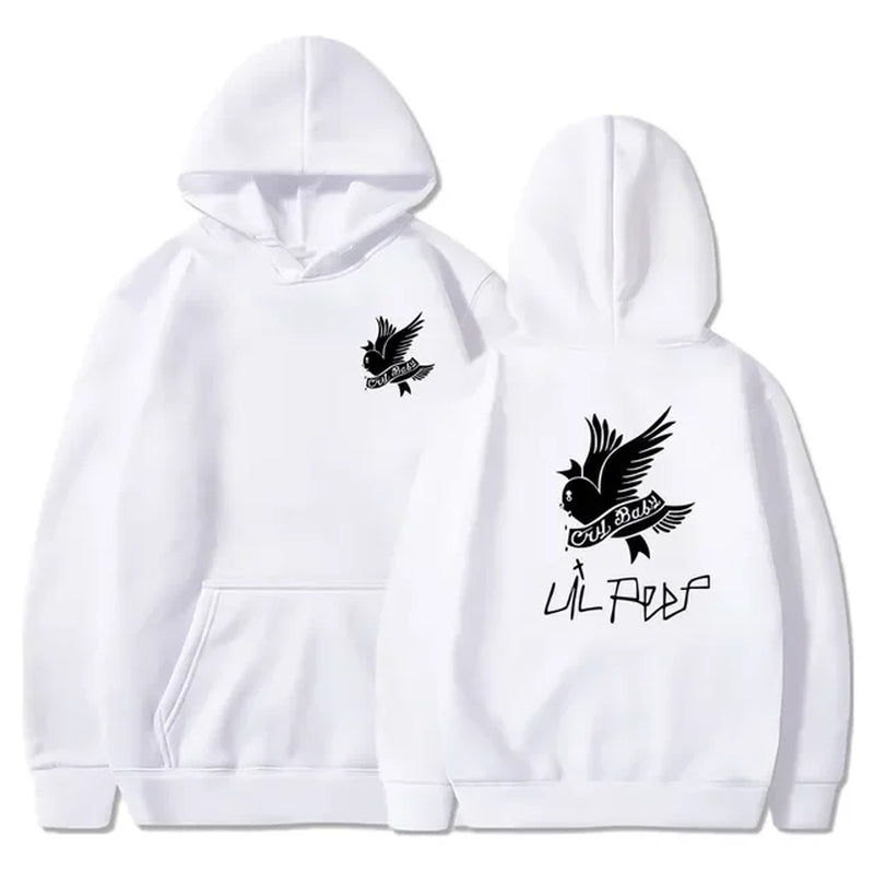 Men'S Hoodies Autumn Winter Fashion Lil Peep Printed Trend Sweatshirts Lil Love Women'S plus Fleece Pullover Hip Hop Streetwear-Gennys fashion