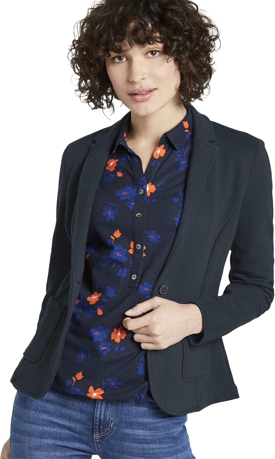 Women'S Jersey Ottoman Blazer-Gennys fashion