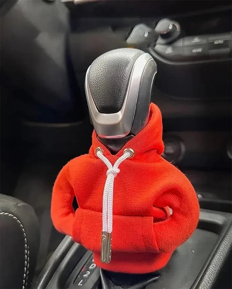 Hoodie Car Gear Shift Cover Fashion Gearshift Hoodie Car Gear Shift Knob Cover Manual Handle Gear Sweatshirt Change Lever Cover-Gennys fashion