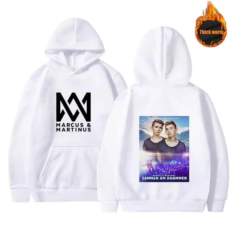 Marcus and Martinus Hoodie Sweatshirts Men Women Fashion Casual Cool Pullover Student Harajuku Streetwear Hoodies-Gennys fashion