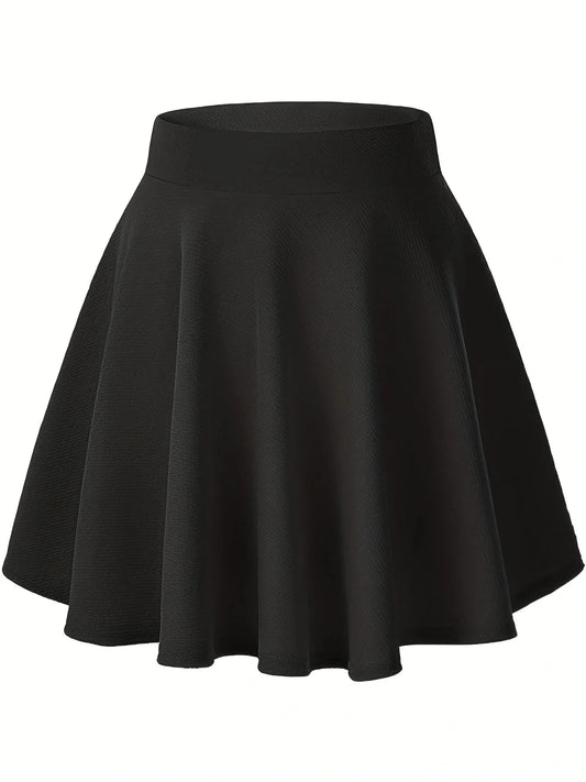 High-Waist Pleated Mini Skirt