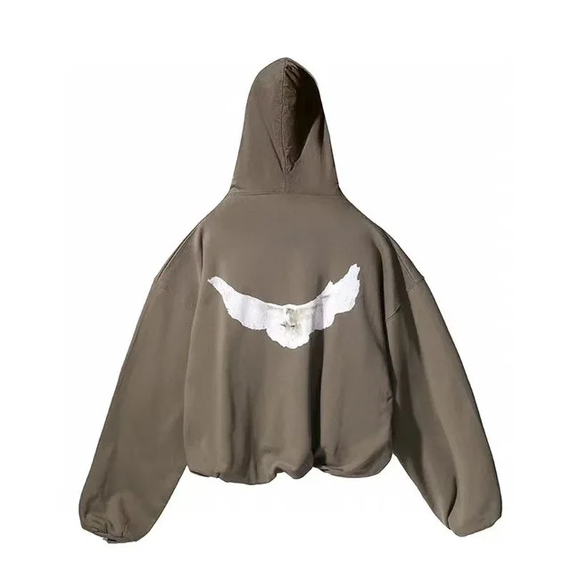 Double Layer 1.6Kg Heavy Fabric YZY Kanye West Hoodie Men Women 1:1 Best Quality Dove Print Season 6 Oversized Pullover-Gennys fashion