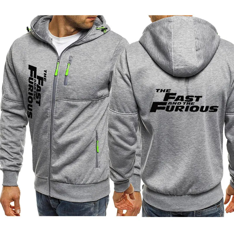 Fast and Furious Hoodies Jacket Fashion New Man'S Hoodied Comfortable Zipper Casual Sweatshirts Fleece Hoodies Jacket Hoodie-Gennys fashion