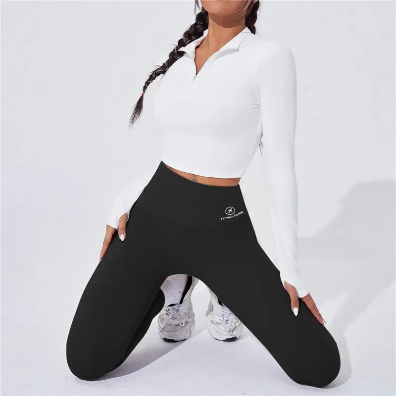 High Waist Yoga Warm Leggins Sports Tights Thermal Woman Running Pants Sexy Butt Lifting Leggings Push up Panties Gym Fitness-Gennys fashion