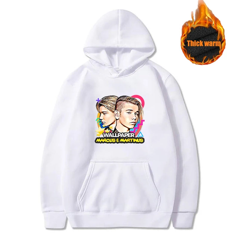 Marcus and Martinus Hoodie Sweatshirts Men Women Fashion Casual Cool Pullover Student Harajuku Streetwear Hoodies-Gennys fashion