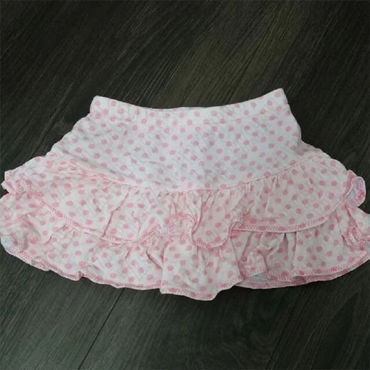 Pink Polka Dot Mini Skirt