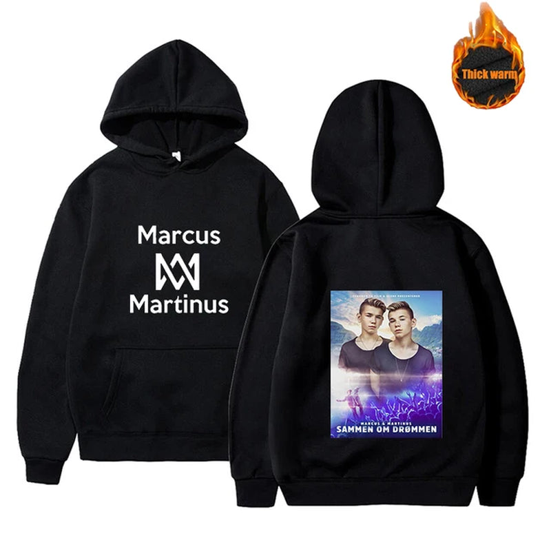 Marcus and Martinus Hoodie Sweatshirts Men Women Fashion Casual Cool Pullover Student Harajuku Streetwear Hoodies-Gennys fashion