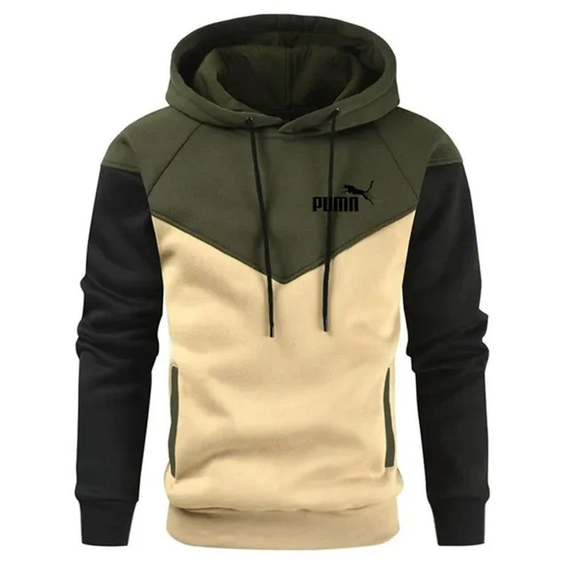 Autumn New Hip Hop Streetwear Fashion Splicing Hoody Animal Print Casual Men'S Hoodies Sweatshirts plus Fleece Tops Pullover-Gennys fashion