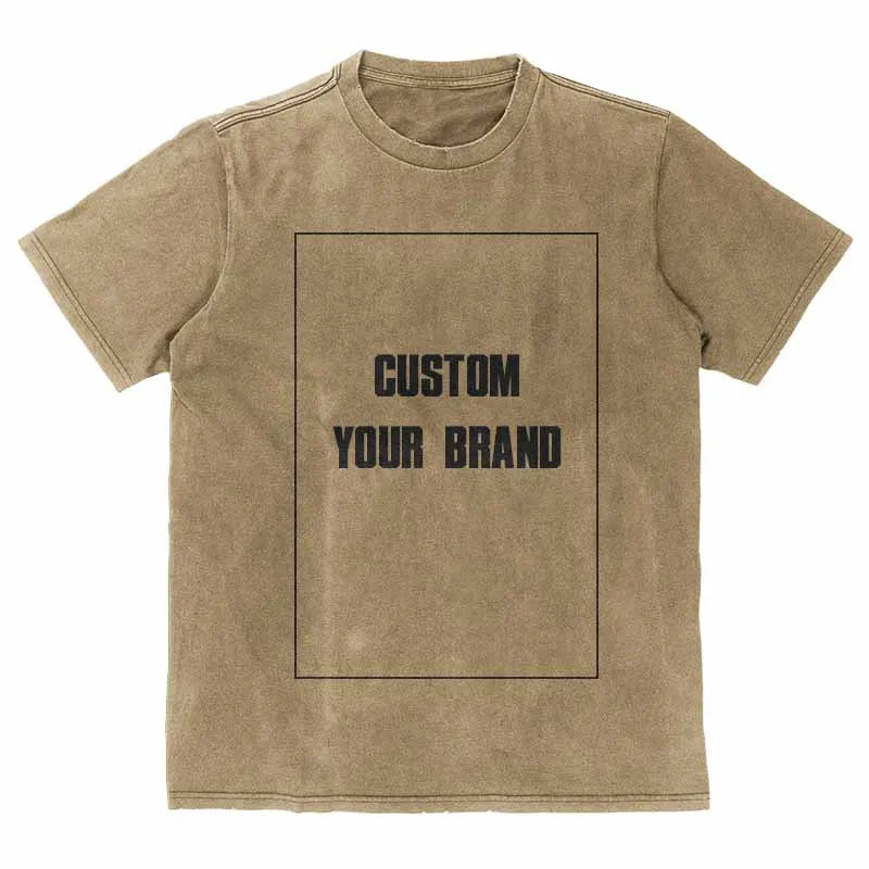 Hiphop T Shirt Streetwear DTG Custom Graphics Cotton Men Oversize Harajuku Men Vintage Custom Short Sleeves-Gennys fashion