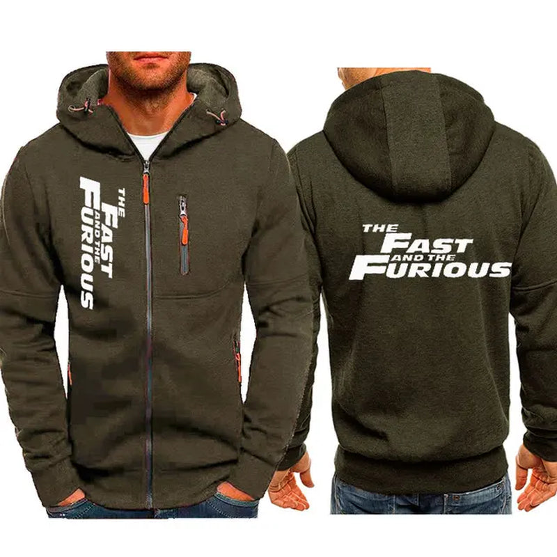 Fast and Furious Hoodies Jacket Fashion New Man'S Hoodied Comfortable Zipper Casual Sweatshirts Fleece Hoodies Jacket Hoodie-Gennys fashion