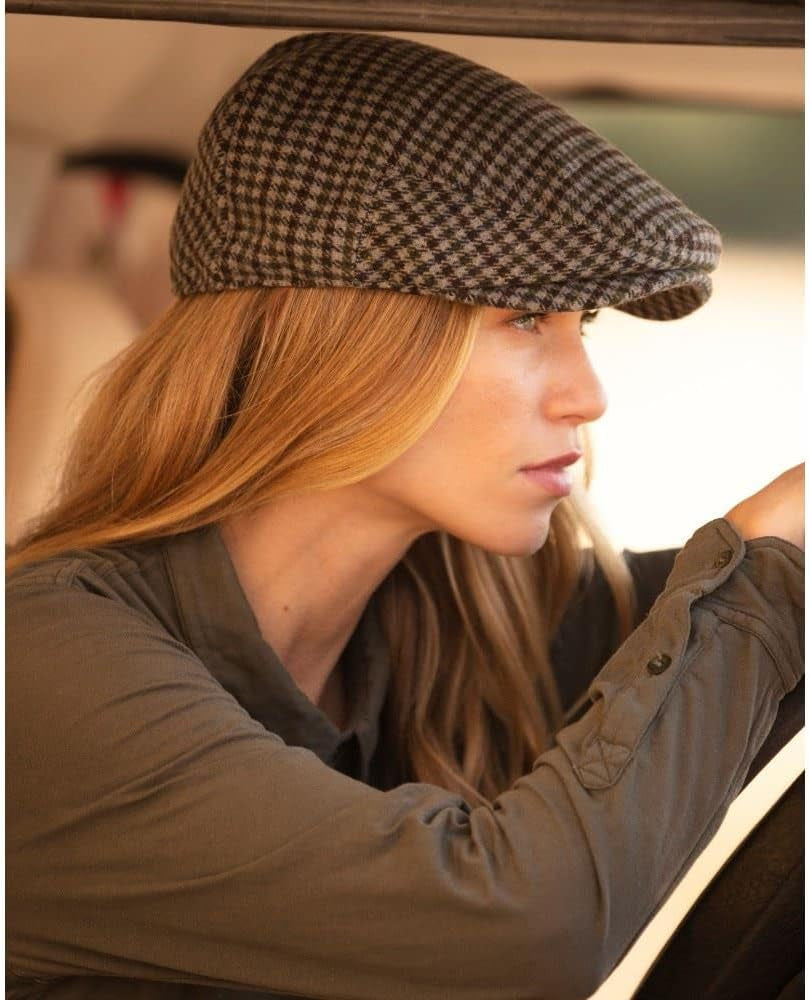 - Wool Blend Braxton Flat Cap-Gennys fashion