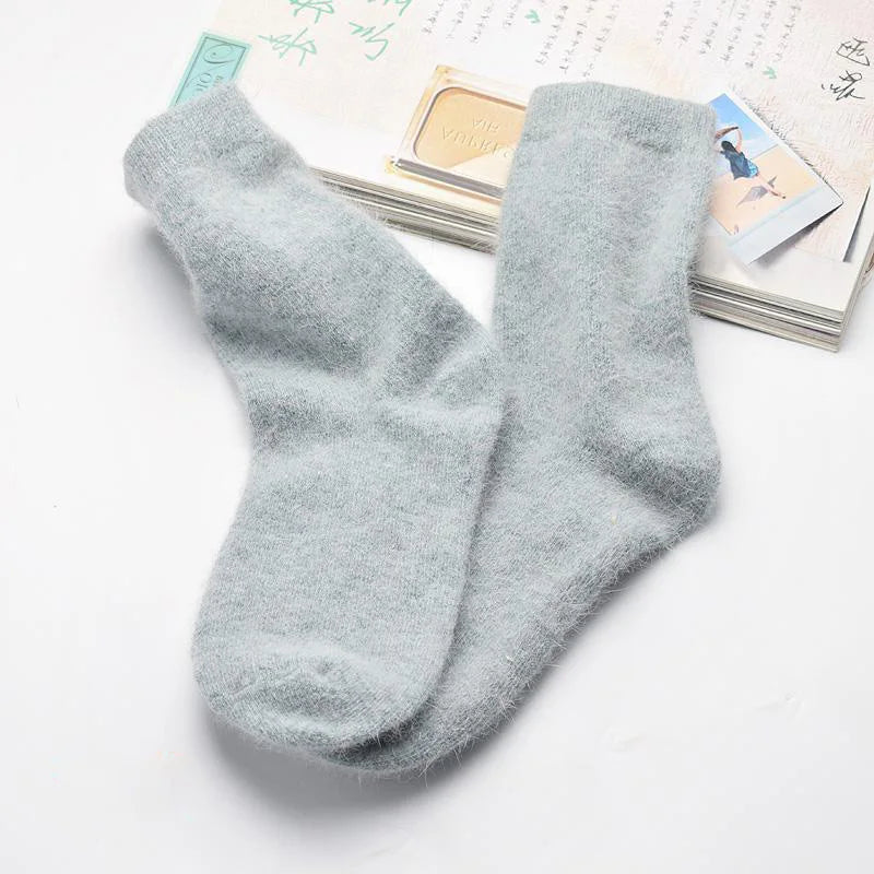 High Quality Brand Thick Angola Rabbit&Merino Wool Socks Women Winter Socks Warm Female Socks Big Size-Gennys fashion