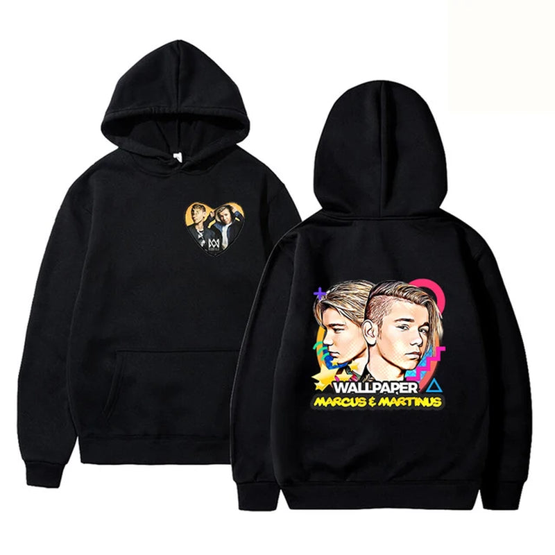 Marcus and Martinus Hoodie Sweatshirts Men Women Fashion Casual Cool Pullover Student Harajuku Streetwear Hoodies-Gennys fashion