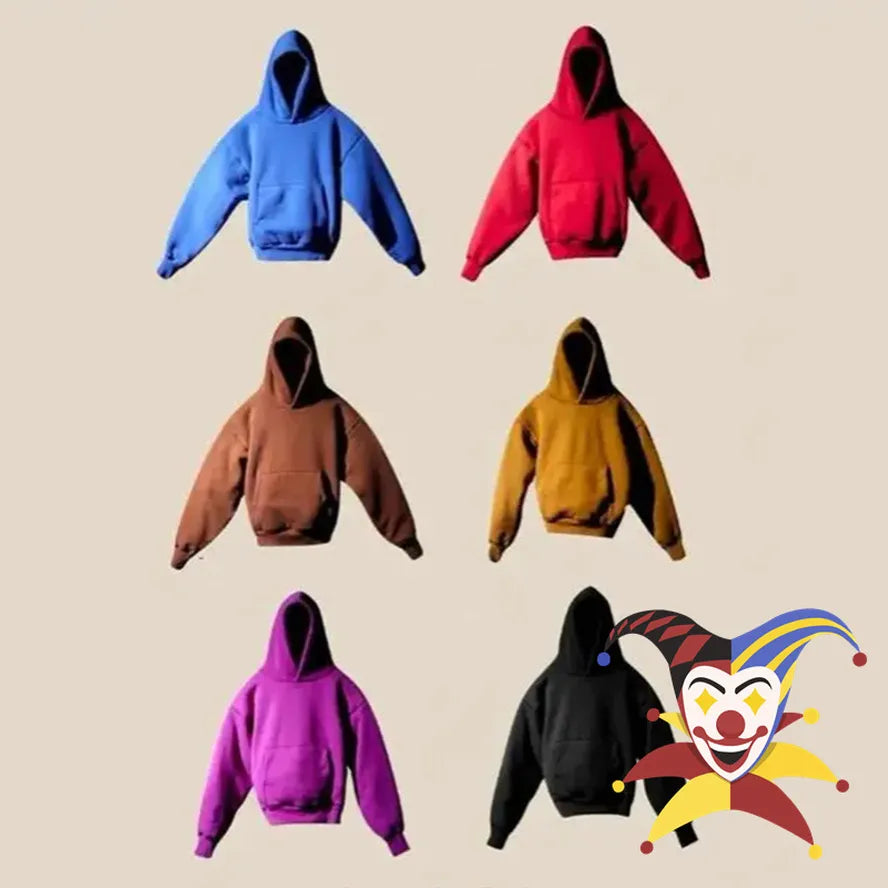 Kanye West Tour Hoodie Men Women Fleece Season 6 Hoodie Thick Fabric Hooded Ye Sweatshirts Collar Tag Pocket Pullovers-Gennys fashion