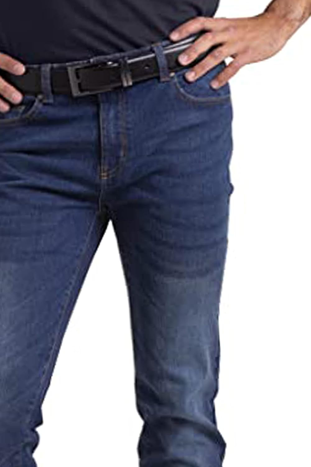 Mens Flex Jeans Stretch Skinny Relaxed Slim Fit Casual All Waists Denim Pant-Gennys fashion