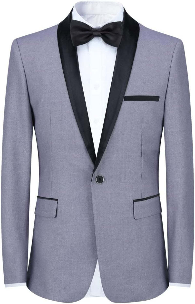 Men's Slim Fit Single Button Blazer