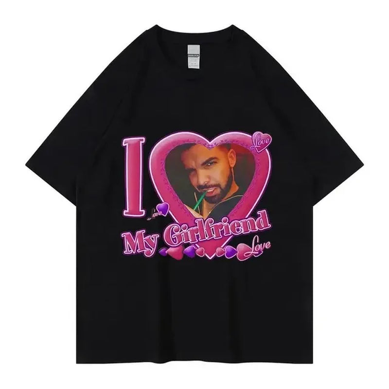 Rapper Drake for All the Dogs Album Tee Print T Shirt Men Women Cotton Hip Hop Short Sleeve T-Shirt Trend Tshirts Clothes Tops-Gennys fashion