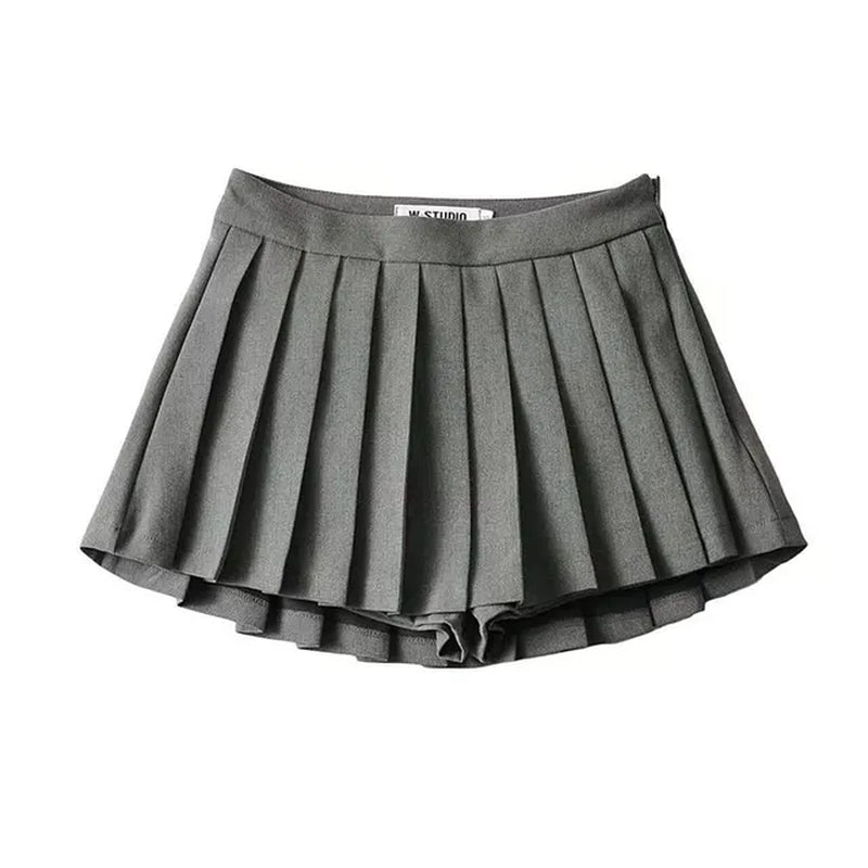 Sexy Women Pleated Skirts High Waist Summer Vintage Mini Skirts Korean Tennis Student White Designed Dance Skirt-Gennys fashion