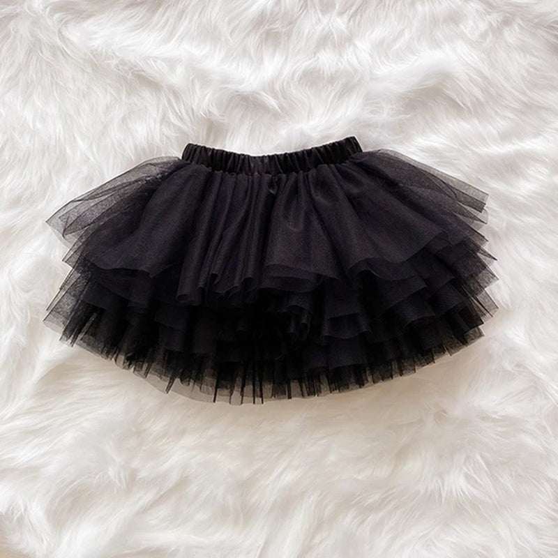 Fashion Baby Girls Tutu Fluffy Skirt Princess Ballet Dance Tutu Mesh Skirt Kids Cake Skirt Cute Girls Clothes-Gennys fashion