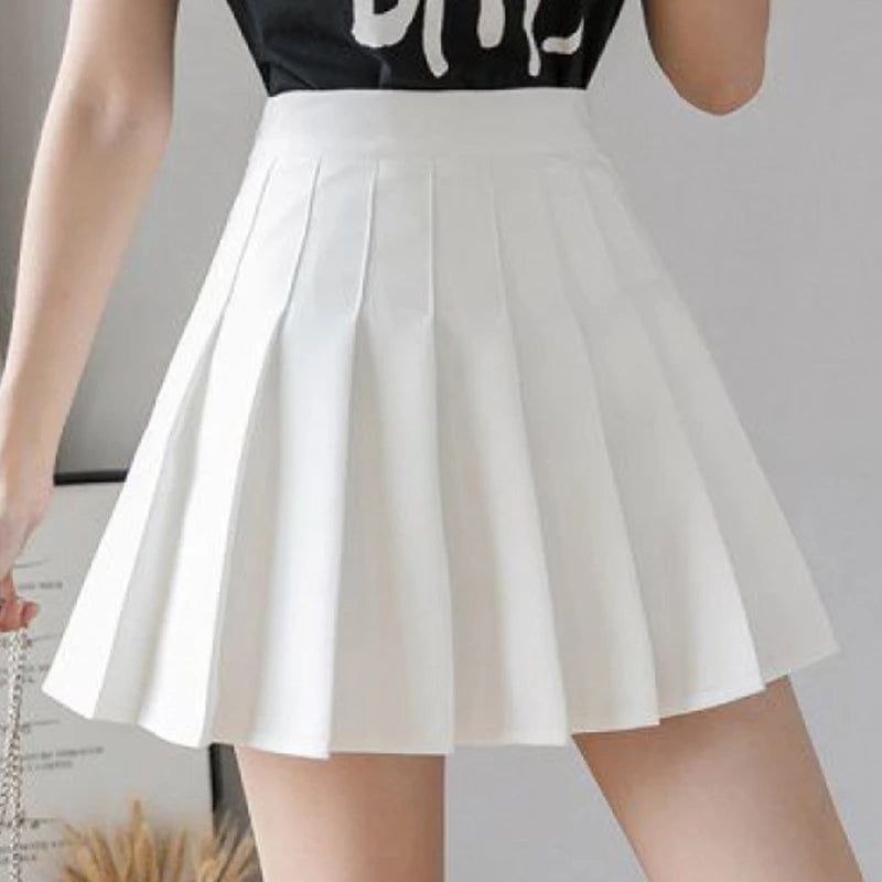 Women High Waist Sexy Mini Short Skirts Ladies Fashion Casual Business Pleated Kawaii Skirt Female Korean Skirt Shorts-Gennys fashion