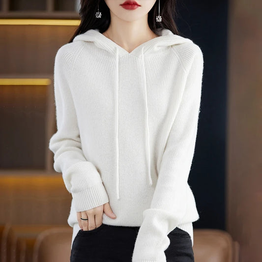 Women's Cashmere Hooded Sweater