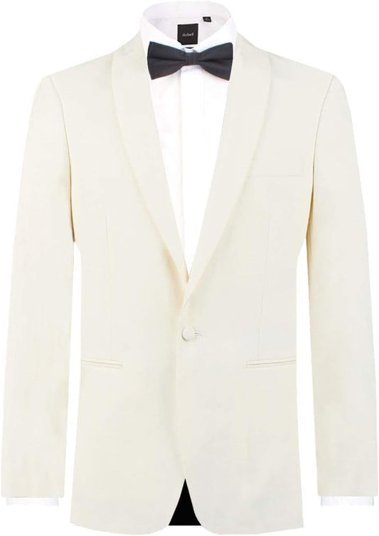 White Shawl Lapel Tuxedo Jacket