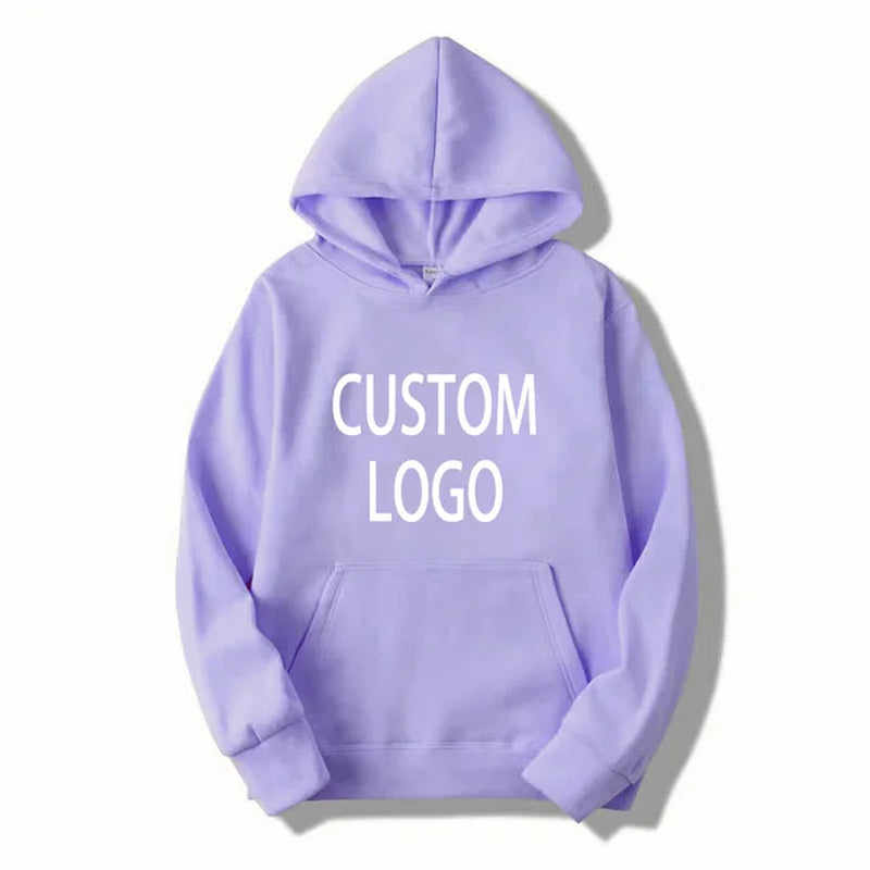 Custom LOGO Hoodies Diy Text Couple Friends Family Design Image Print Clothing Sports Leisure Harajuku Sweater Size M-4XL-Gennys fashion