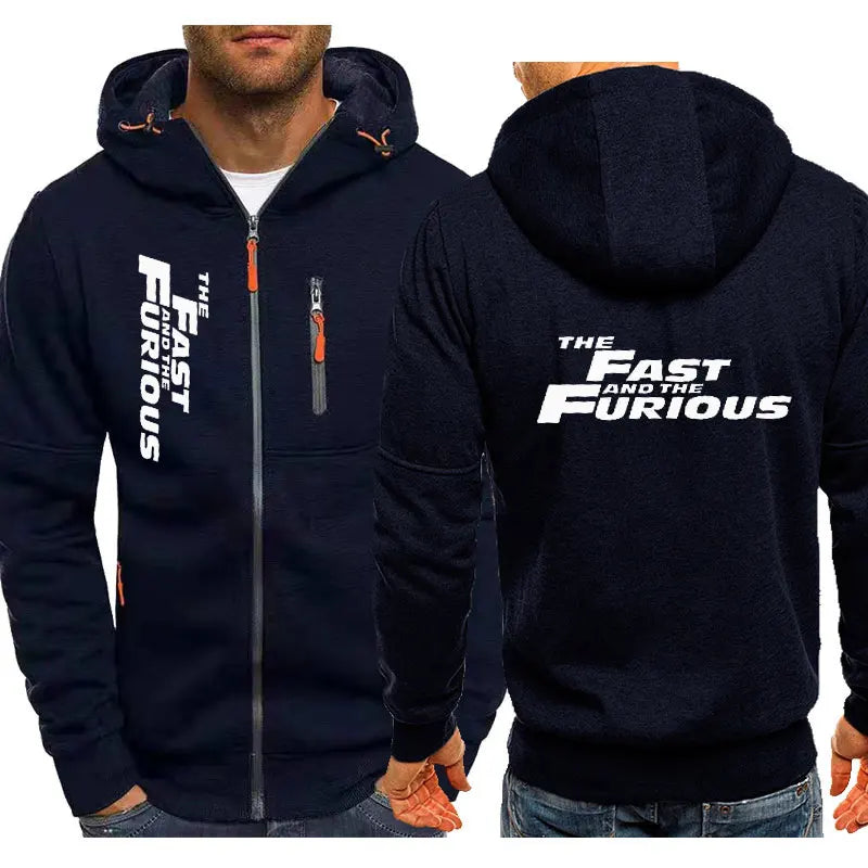 Fast and Furious Hoodies Jacket Fashion New Man'S Hoodied Comfortable Zipper Casual Sweatshirts Fleece Hoodies Jacket Hoodie-Gennys fashion