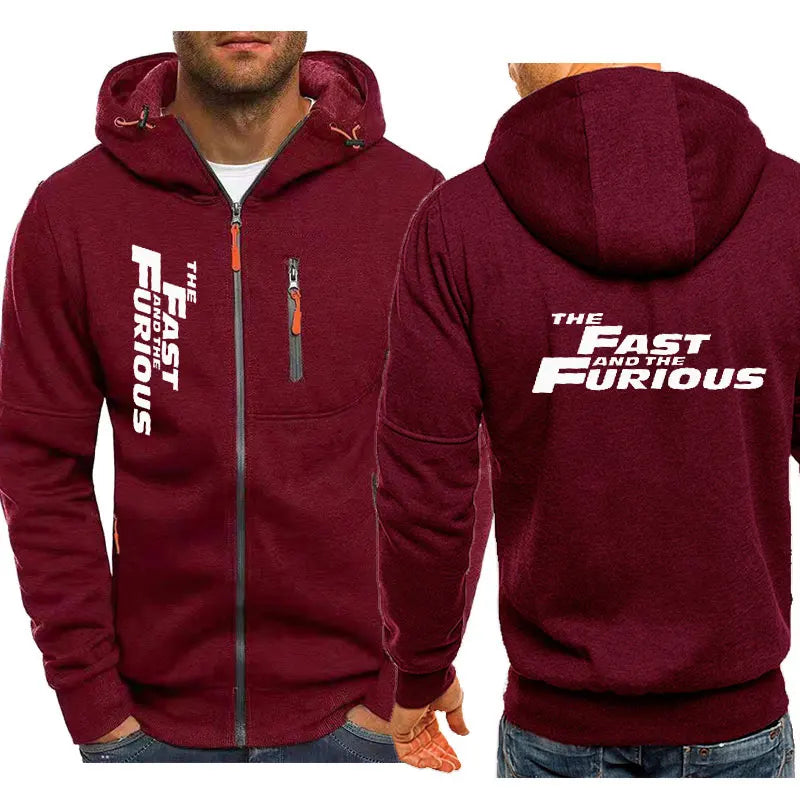 Fast and Furious Hoodies Jacket Fashion New Man'S Hoodied Comfortable Zipper Casual Sweatshirts Fleece Hoodies Jacket Hoodie-Gennys fashion