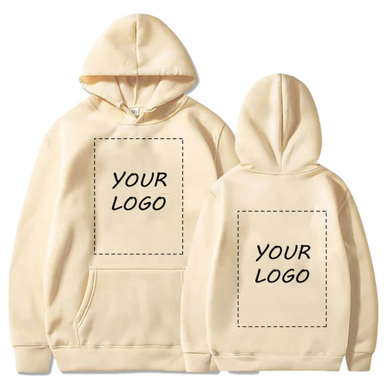 Custom LOGO Hoodies Diy Text Couple Friends Family Design Image Print Clothing Sports Leisure Harajuku Sweater Size M-4XL-Gennys fashion