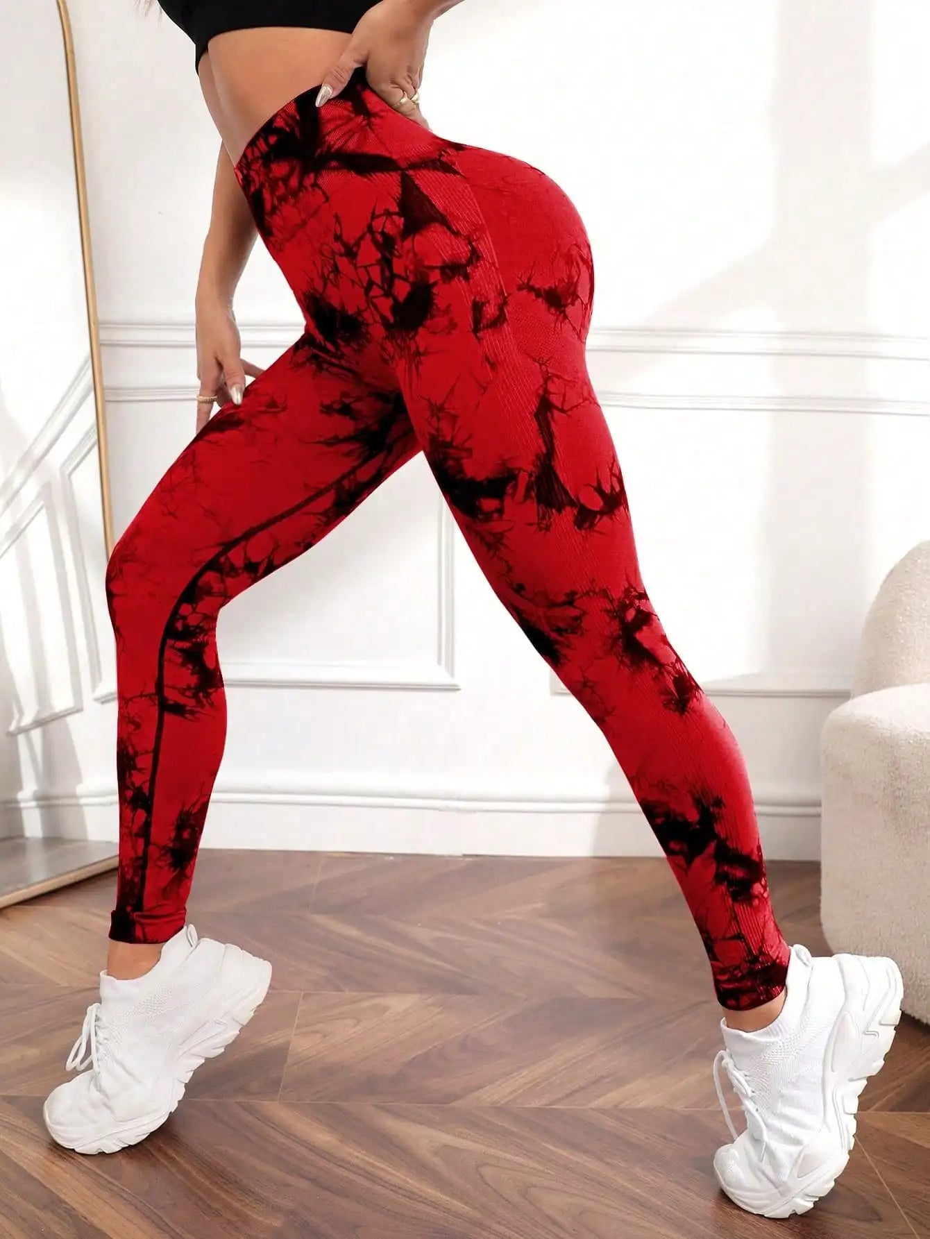 New Tie Dye Yoga Pants Sport Leggings Women Seamless High Waist Push up Woman Tights Fitness Workout Leggins Gym Clothing-Gennys fashion