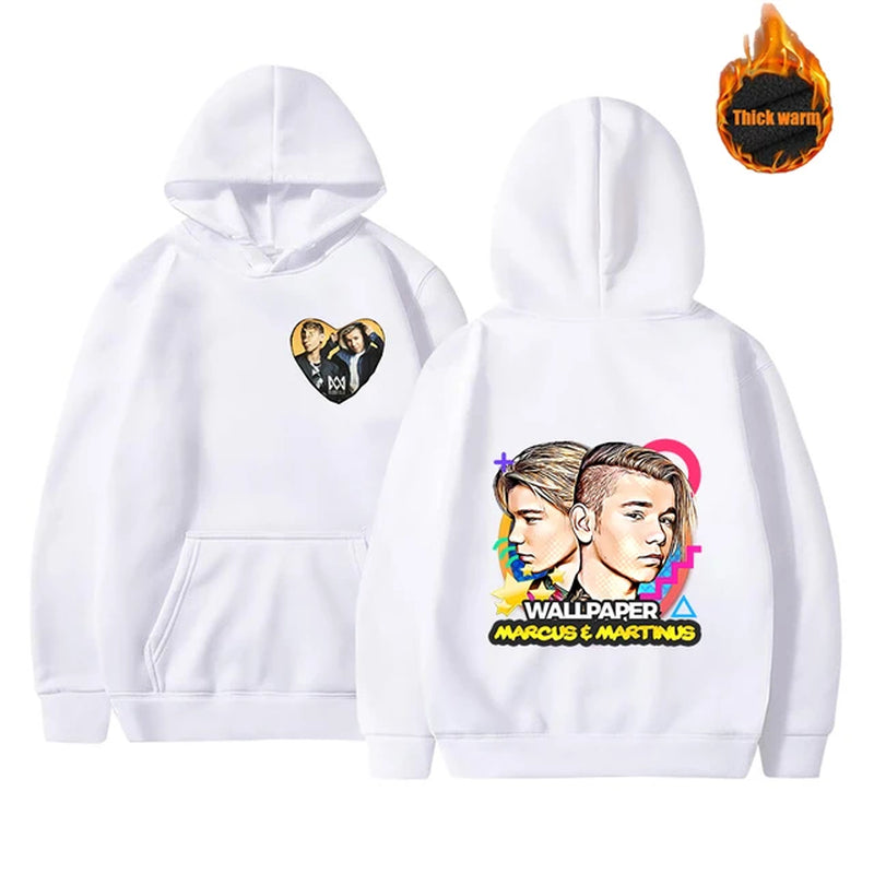 Marcus and Martinus Hoodie Sweatshirts Men Women Fashion Casual Cool Pullover Student Harajuku Streetwear Hoodies-Gennys fashion