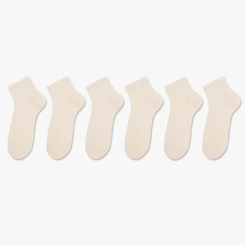 HA WA 6Pairs/Lot New Cotton Socks Women Spring Summer Thin Cotton Breathable Low-Top Short Tube Socks-Gennys fashion